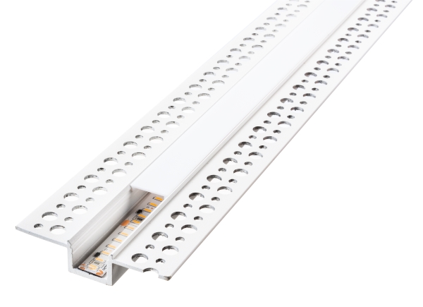 SG ARMATUREN StripLine 1,8m Hvid profiler for indspartling - uden LED strip og driver