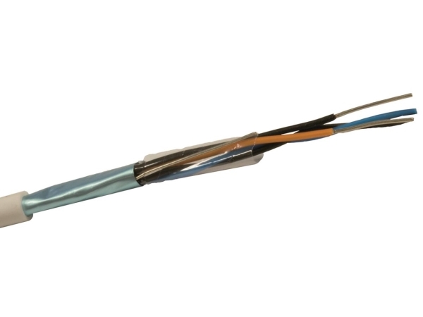 NEXANS Signalkabel skærmet, halogenfri 6x2x0,6mm PTS hvid spole kabeldiameter 7mm - (100 meter)