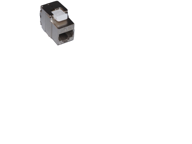 INFRALAN Konnektor kat 6A FTP keystone, tool-less, pakke med 50 stk., farve: krom - (50 stk.)