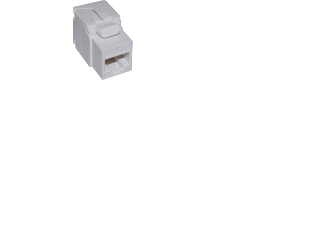 INFRALAN Konnektor kat 6 UTP keystone, tool-less, pakke med 100 stk., farve: hvid - (100 stk.)