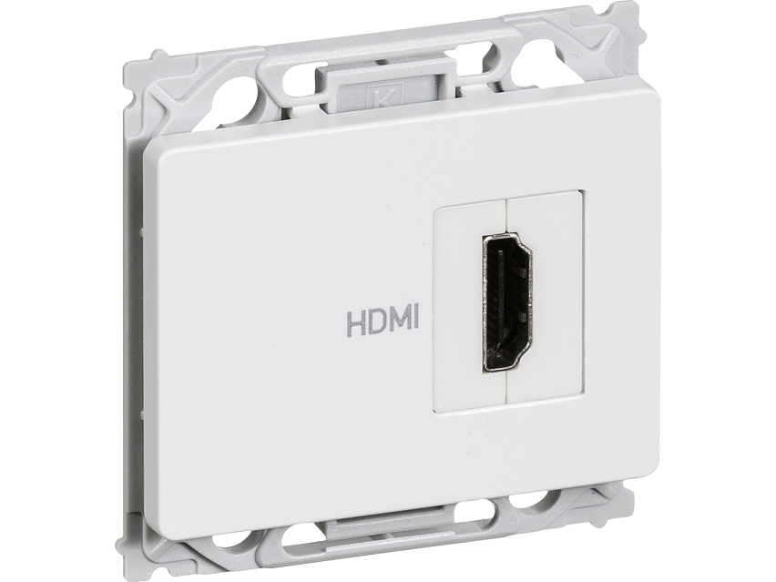 LK Opus 66 HDMI-udtag, 1 modul, Hvid