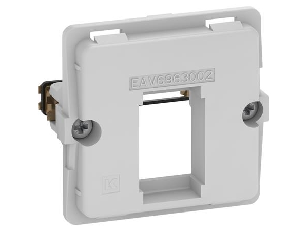 LK FUGA - Dataudtag til 1 stk. keystone konnektor, standard keystone port (ca. 19,3 x 14,8 mm), 1 modul, uden afdkning/tangent