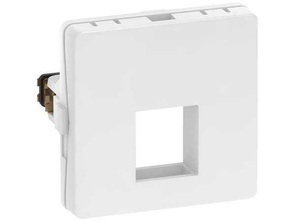 LK FUGA - Dataudtag til 1 stk. keystone konnektor, large keystone port (ca. 20,5 x 14,8 mm), 1 modul, hvid
