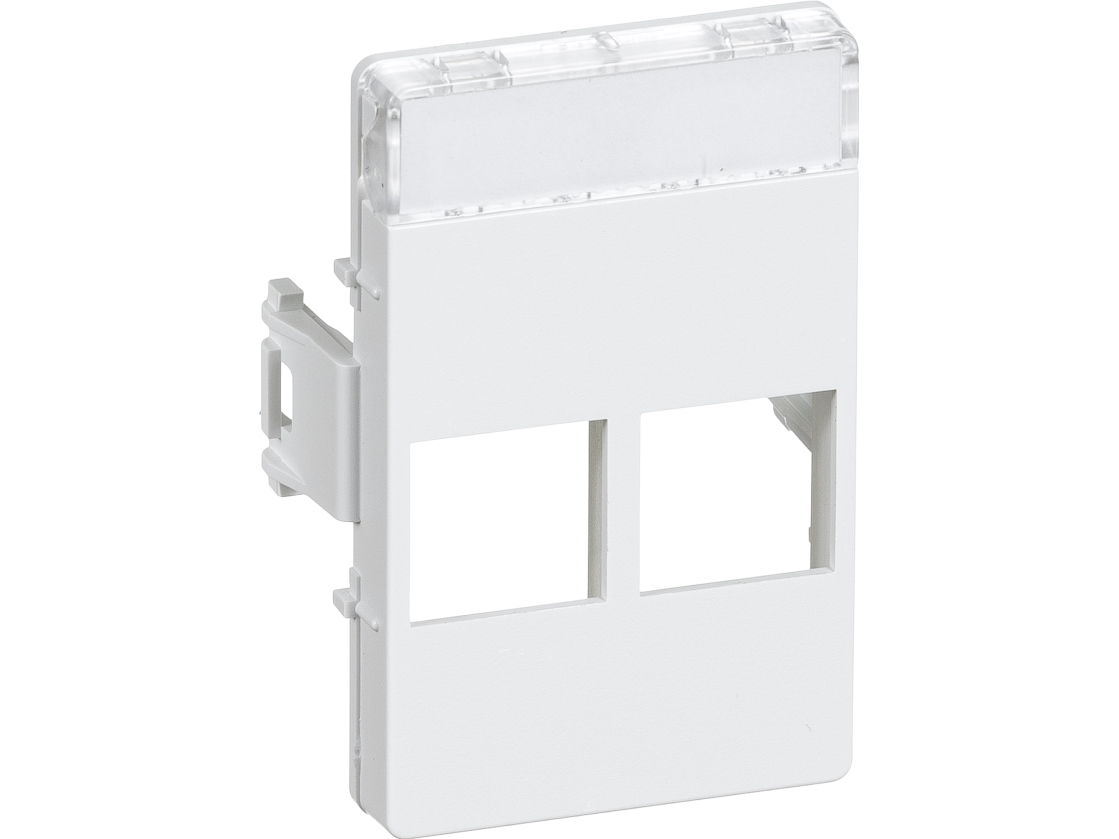 Actassi Clicline dataudtag 2xRJ45 hvid