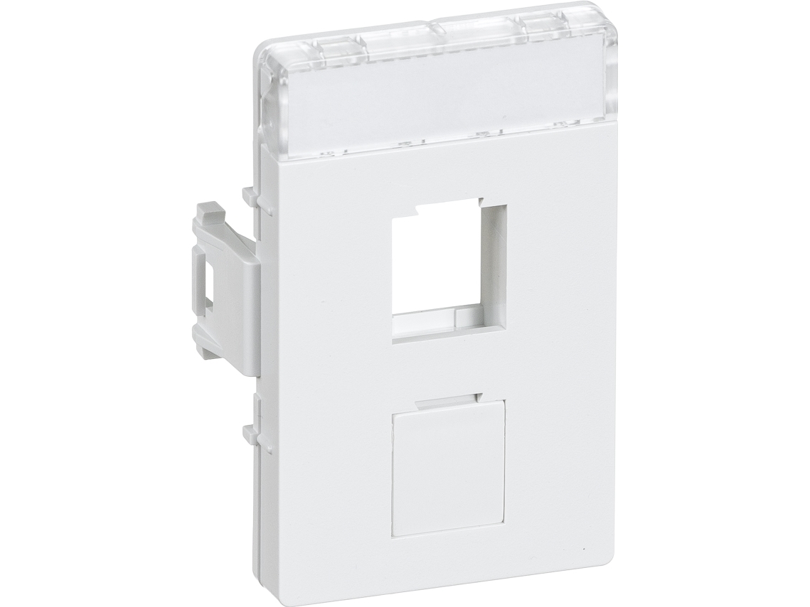 Clicline dataudtag 2xkeystone RJ45 hvid
