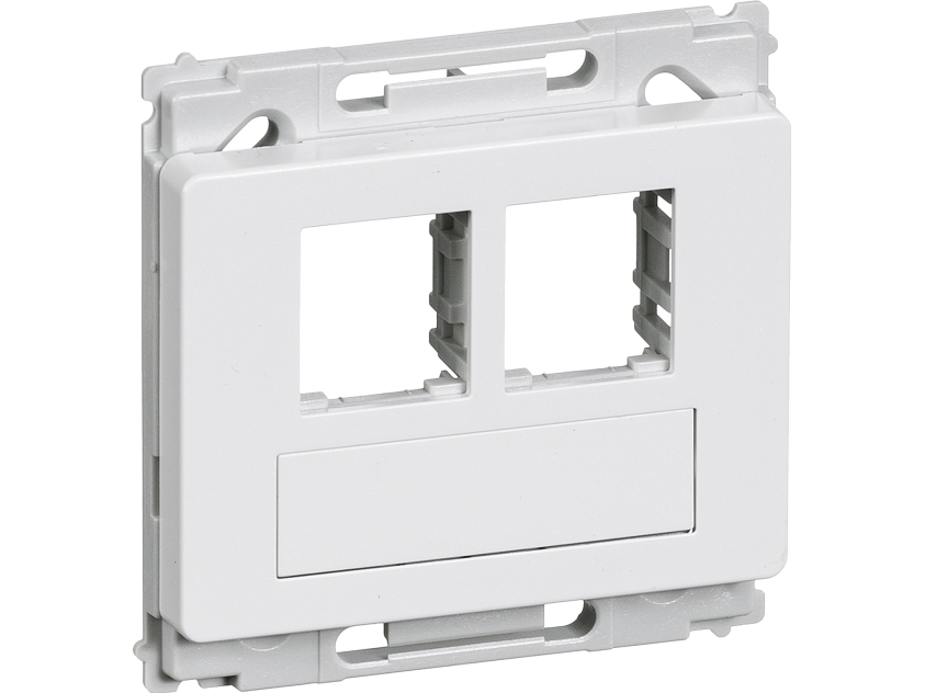 Actassi Opus66 dataudtag plan 2xRJ45 hvid