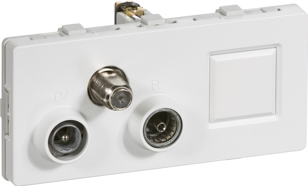 LK antenneudtag TV/R/SAT/RJ45 slutdåse TD372 - HV