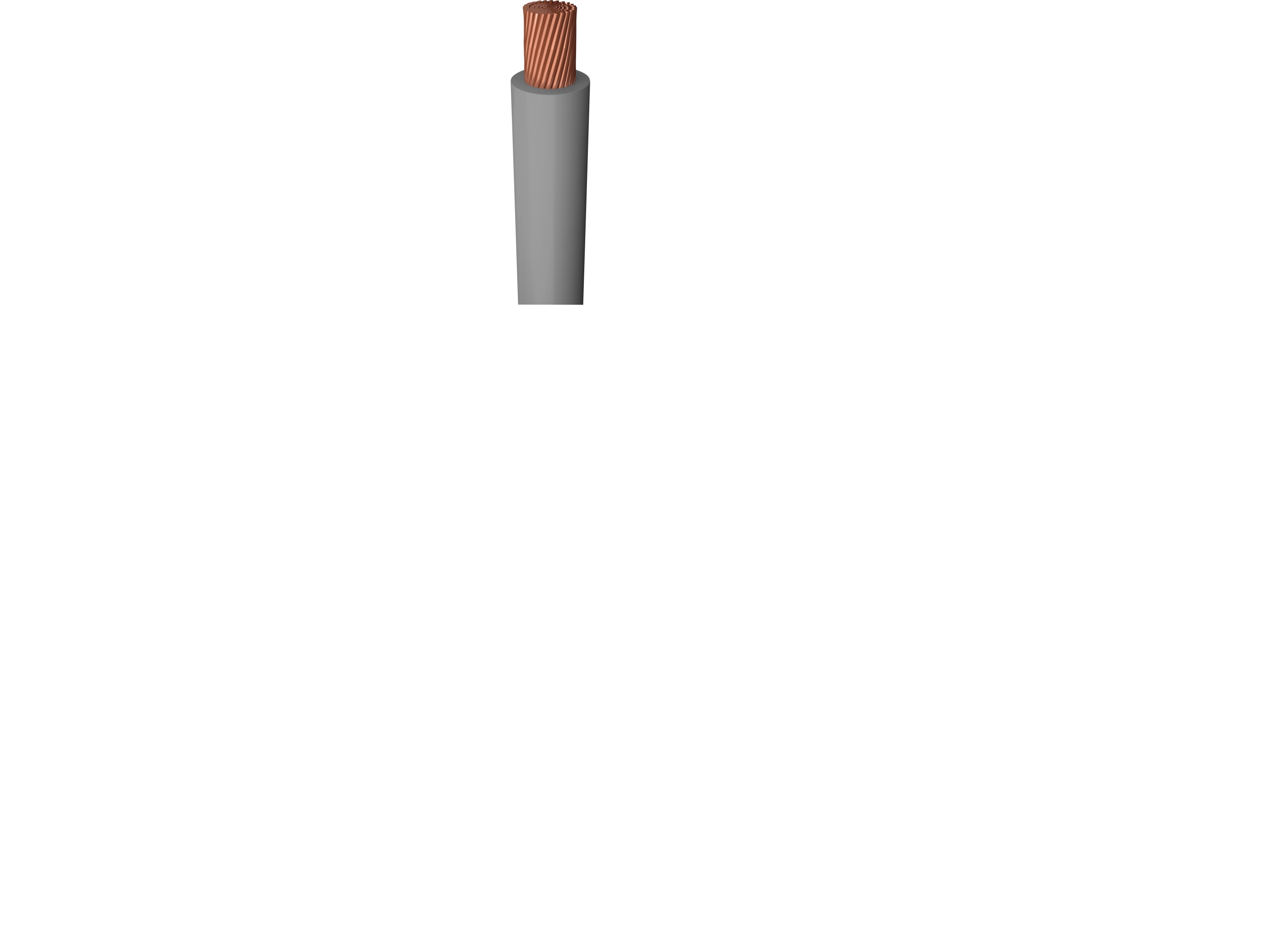 PRYSMIAN Monteringsledning, halogenfri 1X0,5mm² H05Z-K grå 300/500V spole, ledningsdiameter ø2,1 mm - (200 meter)