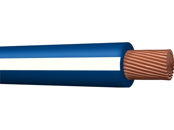PRYSMIAN Monteringsledning, halogenfri 1X0,75mm² H05Z-K mørkeblå/hvid 300/500V spole, lednings ø2,7 mm - (200 meter)