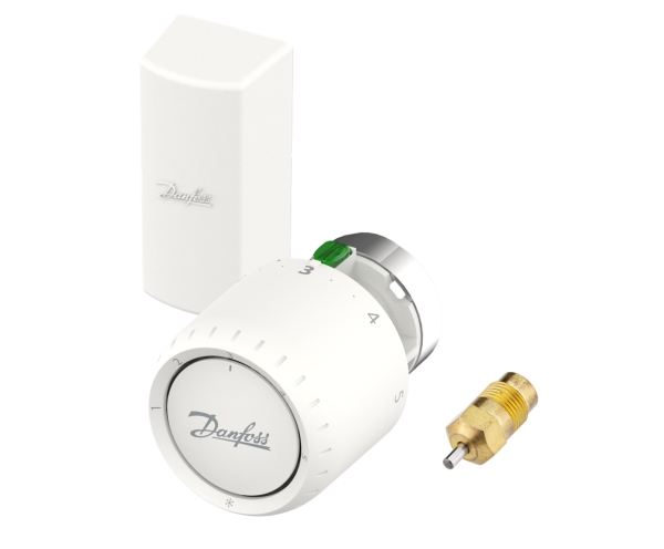 DANFOSS Aveo Servicetermostat med fjernføler, 2m kapillarrør. Indstillingsområde 7-26°C, Frostsikring, Servicepakdåse