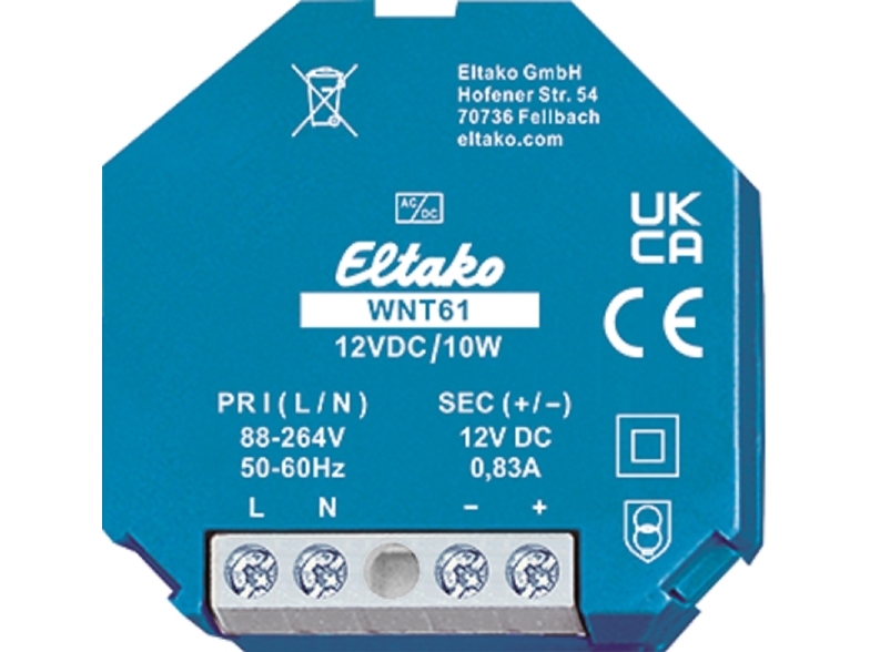 Eltako wide-range koblingsnetværk WNT61-12VDC/10W (61000264)