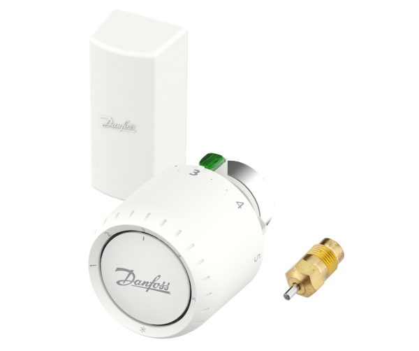 DANFOSS Aveo Servicetermostat med fjernføler, 2m kapillarrør. Indstillingsområde 7-26°C, Frostsikring, Servicepakdåse