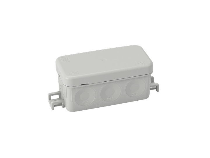 ABB AP45G - Forgreningsdåse, IP65, Grå - RAL7035, 500 V, 43x40x105 mm