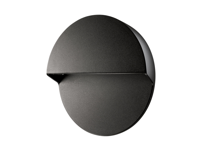 Vgarmatur Arlon Round, 790lm, 2700K, Ra>80, bagkantsdmp, sort