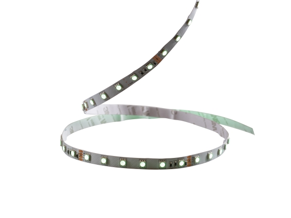 LEDstrip 24 V IP20 RGB 5 m, 120°, 420 lm/m, 10,6 W/m. RGB. Levetid L70 50.000 timer. Leveres i 5 m.