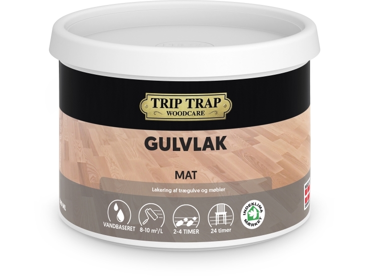 Gulvlak, mat, 0,38 liter, farvels