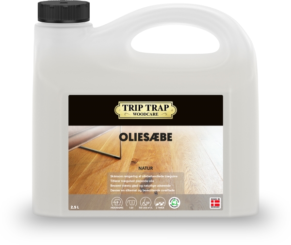 Vaskepleje Trip Trap Oliesæbe Natur uden Voks/Farve/Parfume 2.5 ltr,2,5 ltr/dnk