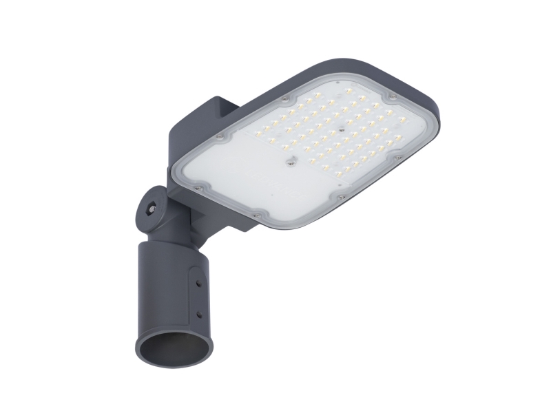 LEDVANCE Streetlight Area S vejarmatur 4050lm 30W/740 Ø48-60 (ekstra bredstrålende) grå IP66