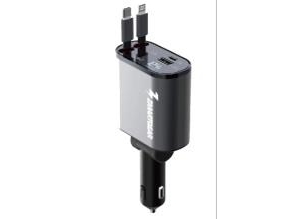 Zmartgear Carcharger 4 in 1 - Effektiv Biloplader med Flere Funktioner. Tag kontrol over din opladeoplevelse