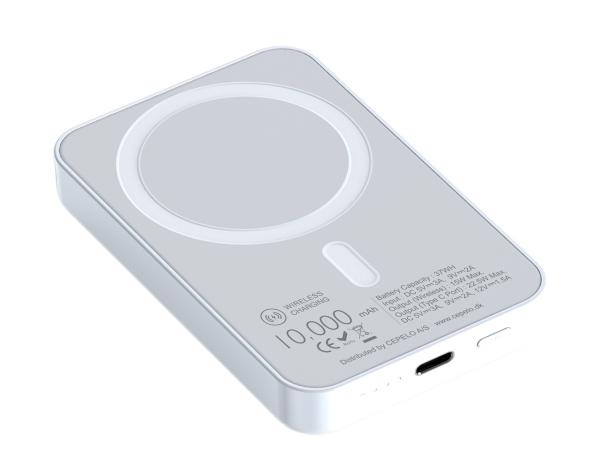 Frihed til at oplade overalt! Zmartgear Powerbank - 10.000 mAh kapacitet, trådløs