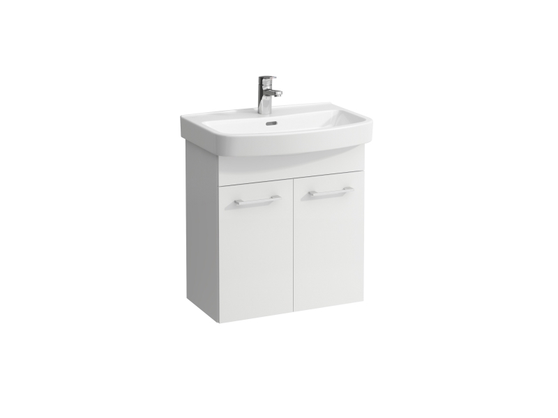 Møbelpakke KOMPAS 60cm m/vask 2låge hvid
