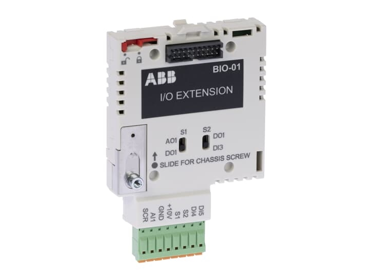 Abb Drives I/O Udvidelsesmodul, Monteres I Fronten Bio-01