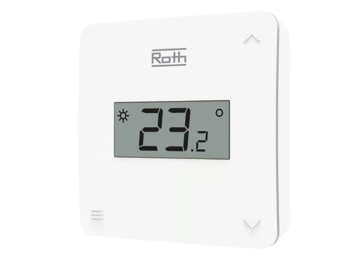 Roth Touchline® SL rumtermostat, X. Med trykknap og display