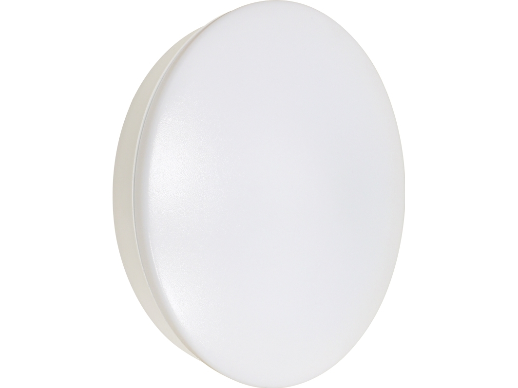 NORDTRONIC ECOtech Plafond Sensor, 12W, 3000/4000/5000K CCT-Switch, Ø250, mat hvid