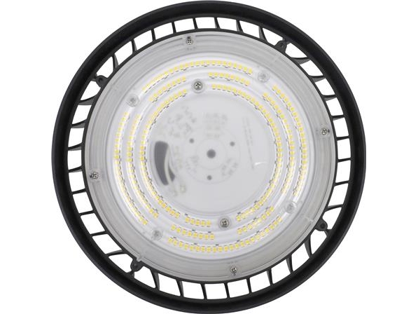 NORDTRONIC ECOtech Highbay, 100W, 4000K, 14000Lm, 140Lm/W, Ø218, IP65, IK08, mat sort