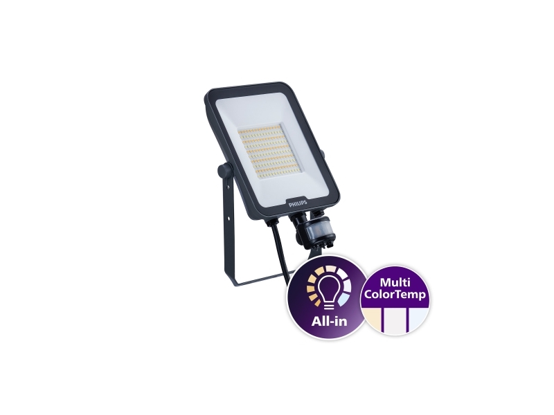 Philips Ledinaire Projektor Klein Mit Sensor All-In Bvp167 6000Lm/830-840-865 50W Ip65 Symmetrisch
