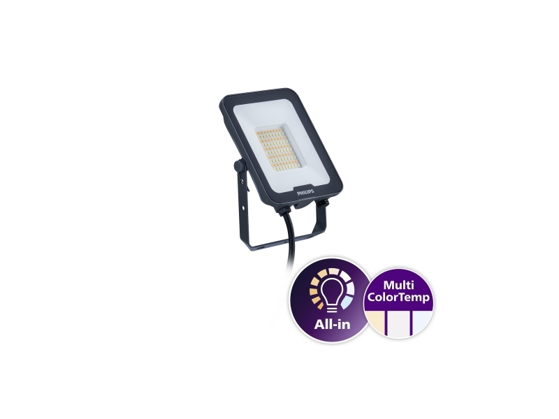 Philips Ledinaire Projektør Lille All-In Bvp167 6000Lm/830-840-865 50W Ip65 Symmetrisk