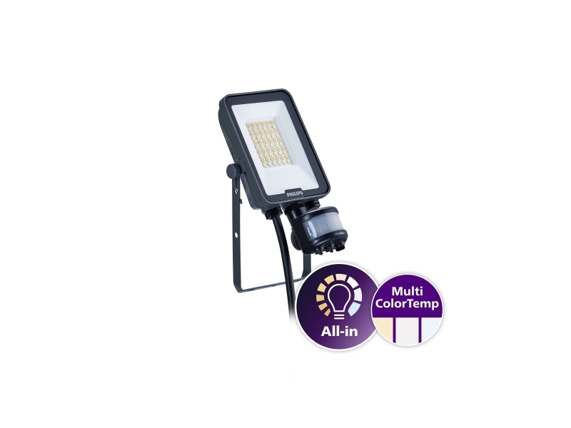 Philips Ledinaire Projektor Klein Mit Sensor All-In Bvp167 2400Lm/830-840-865 20W Ip65 Symmetrisch