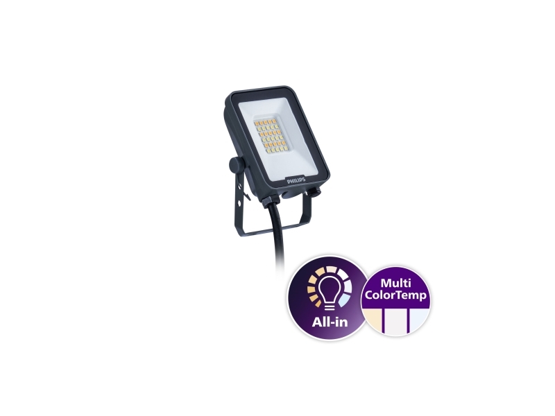 Philips Ledinaire Projektør Lille All-in BVP167 2400lm/830-840-865 20W IP65 Symmetrisk