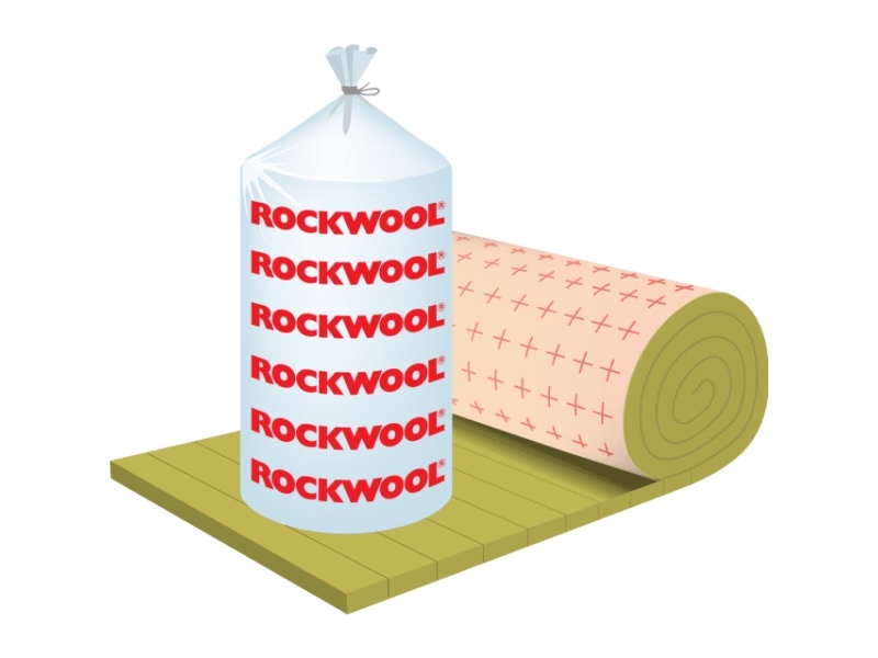 ROCKWOOL PROLIT lamelmåtte PAPIR 30x1000x8000mm 1rll