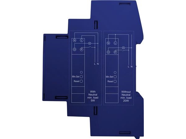 Lysdæmper DIN Dimmer Zigbee - 200W LED 230V med push dæmp