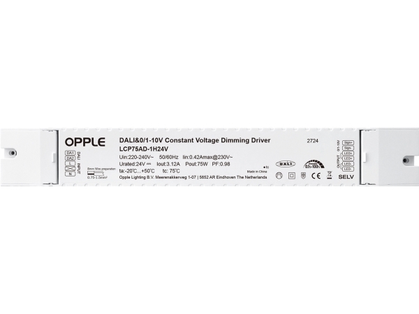 OPPLE LED-STRIP DRIVER 24V-75W-DALI/10V/PWM