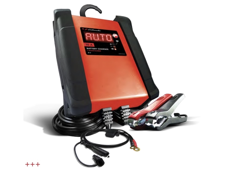 SCHUMACHER Fuldautomatisk batterioplader / vedligeholdelseslader til 12V batterier med op til 10A.