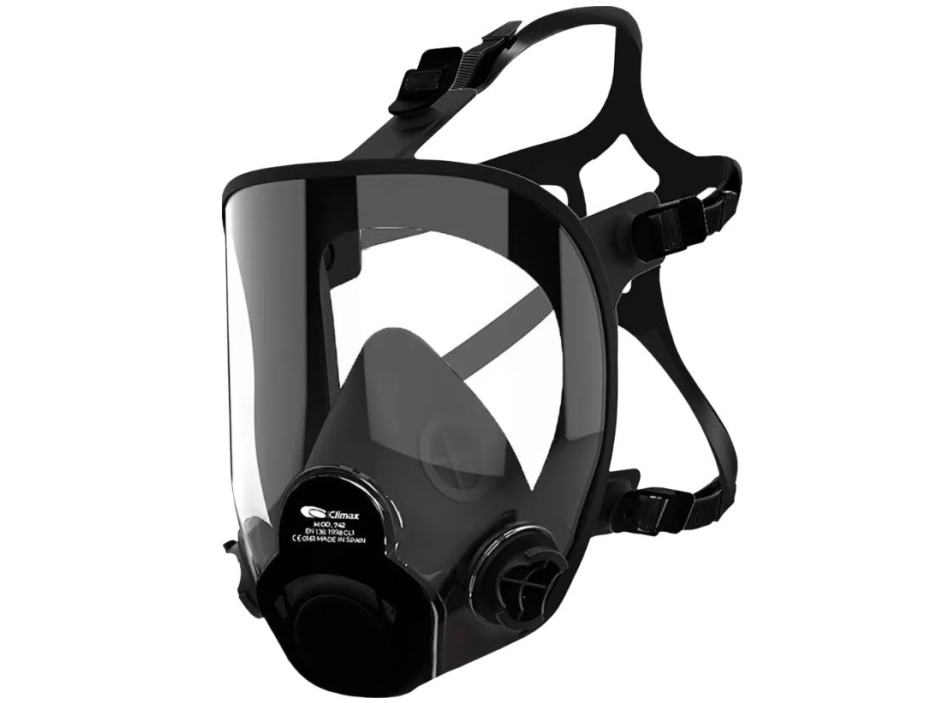 OX-ON Respiratory Full Face Mask 742 Supreme Kan anvendes med forskellige filtertyper Bajonettilkobling