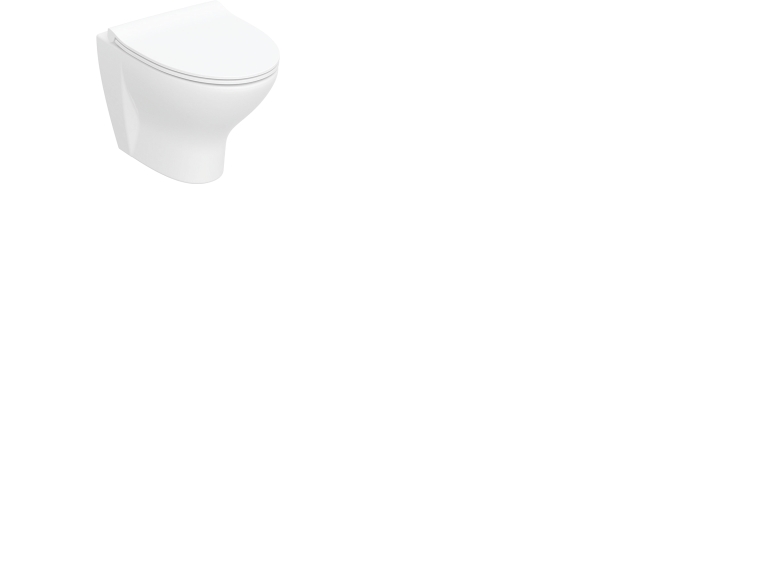 IFØ Ifö Spira Style Rimfree væghængt toiletskål/hængeskål til skjult montering - inklusiv Soft Close toiletsæde - boltafstand: 18 cm