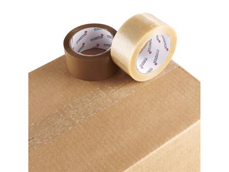 Tape Master'In PP28 transparent acrylic 48mmx66m støjsvag - (6 ro)