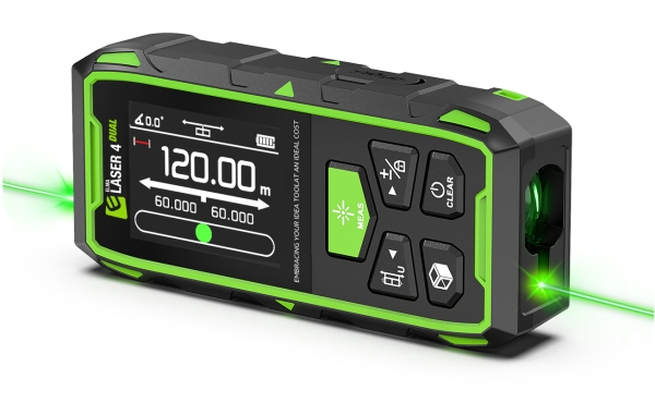 Laseravst&aring;ndsm&auml;tare 4 Dual 2x60 m