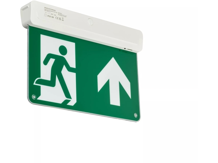 Philips Exit Skilt Pil op EM159C LED 3W 23lm 3t IP20 Hvid Self-test