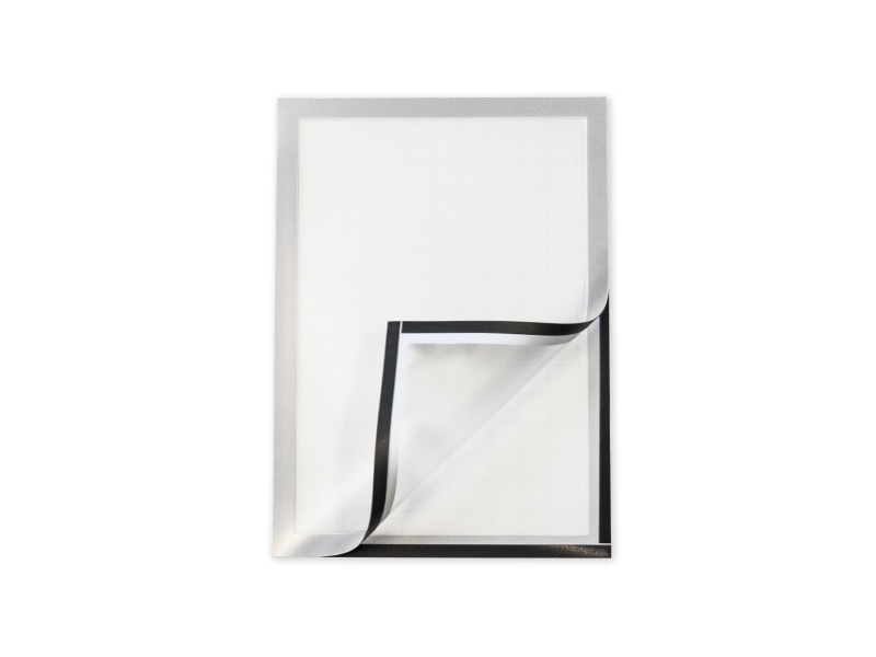 Wera Selvklæbende Flytbar Displayramme A4 2 Pack Grå