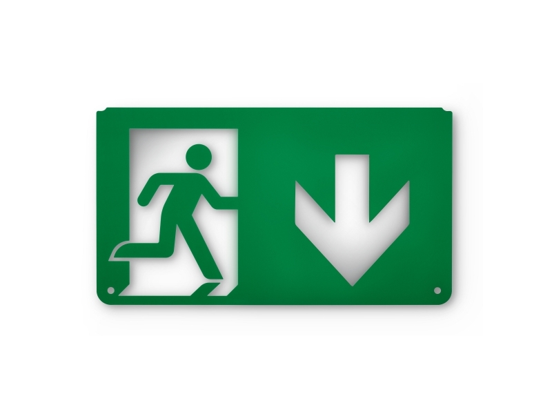 Philips EXIT Piktogram Pil Ned EM159Z