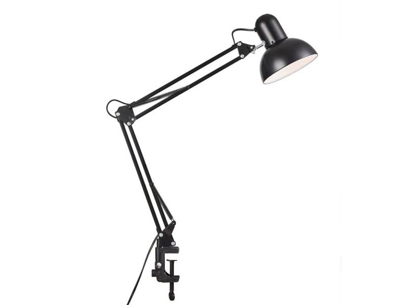 ARCHI bordslampa E27 med klämma för fastsättning SVART