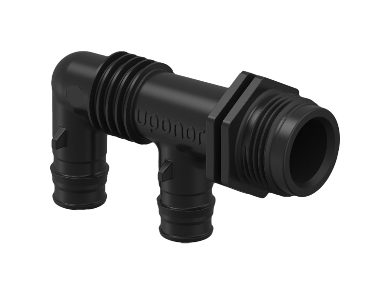 UPONOR Q&E FORDELERRØR NIPPEL PPSU G3/4MT 2X16 C/C45+35MM