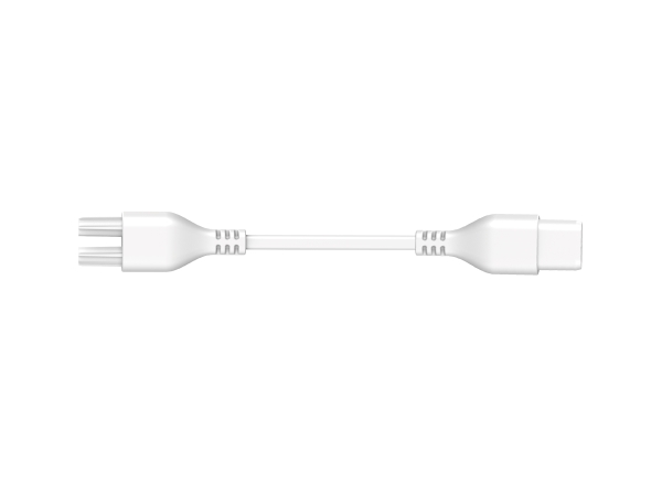 Flexline Mellemforbindelseskabel Lige 10cm Hvid. Tilbehør til Flexline-serien.