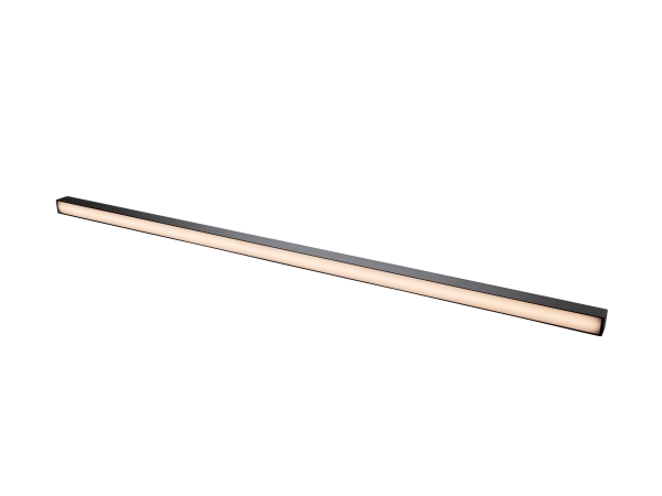 LEDlist Flexline 1000 Sort, 2700K/3000K/4000K, 1350-1485lm, Ra90, 110° spredning, 19W. Integreret fase-dæmpbart drivmodul.