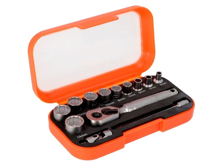 Bahco Topnuss-Set 1/4, 13-Teilig