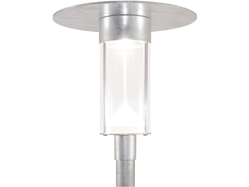 DAVID SUPER-LIGHT DeKaLED Street RS-G2 parkarmatur f/Ø60 mast Symmetrisk Galvaniseret LED 25W/830/2818Lm Kl II 230V IP56 IK10 ON-OFF